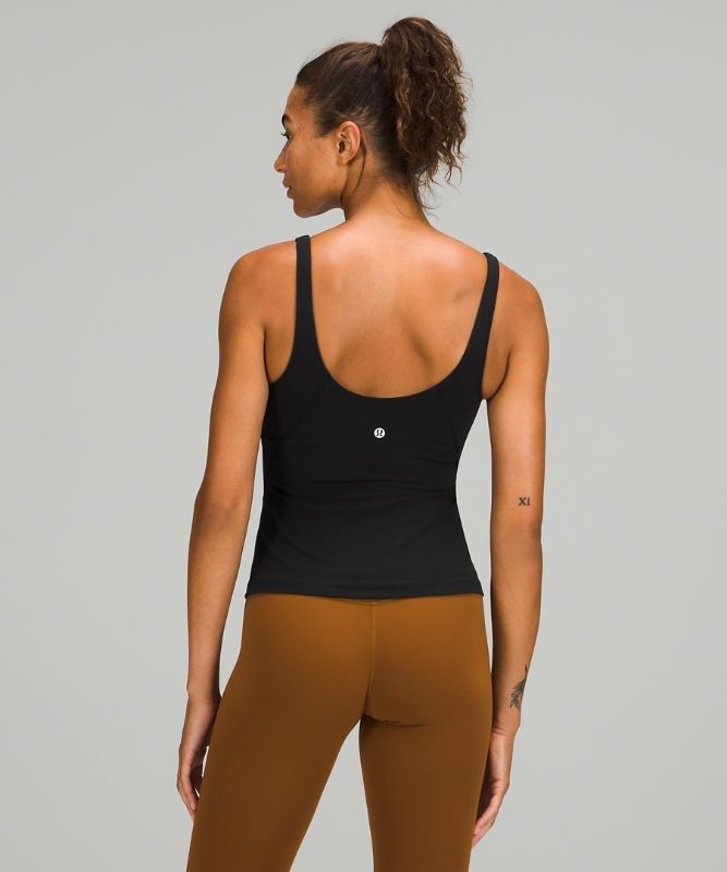 Lululemon Align Waist-Length Tank Top Blast Dam Svarta | LEOD-09162
