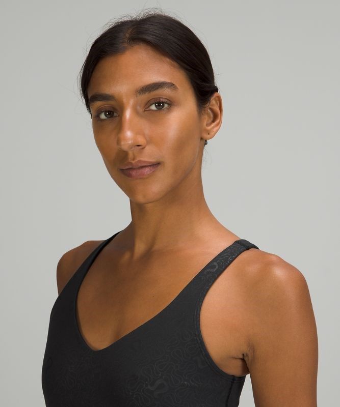 Lululemon Align Waist-Length Tank Top Blast Dam Svarta | EJNY-57486