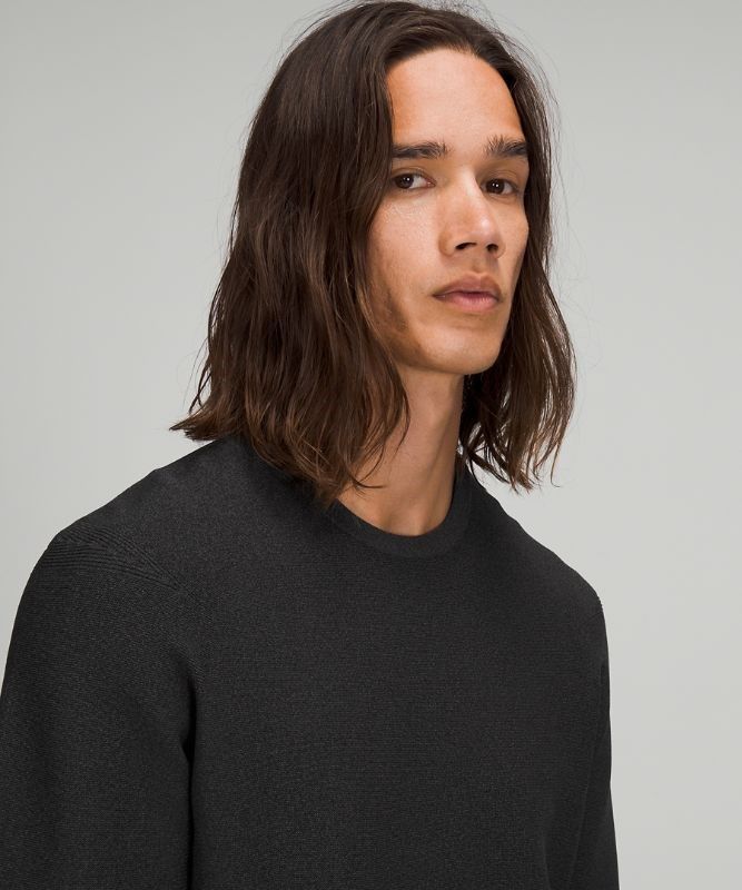 Lululemon AllAround Crewneck Sweater Tröjor Herr Svarta Mörkgrå | DUNO-75613