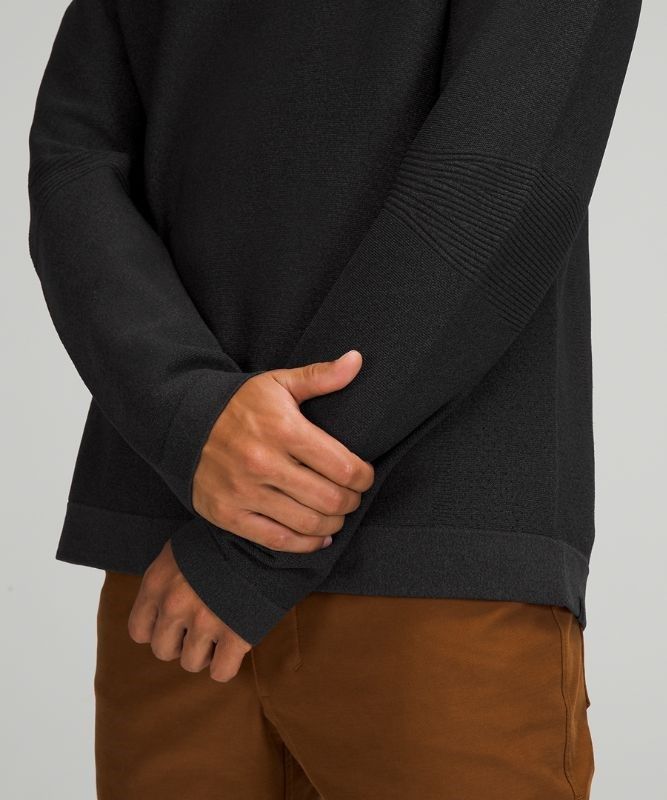 Lululemon AllAround Crewneck Sweater Tröjor Herr Svarta Mörkgrå | DUNO-75613