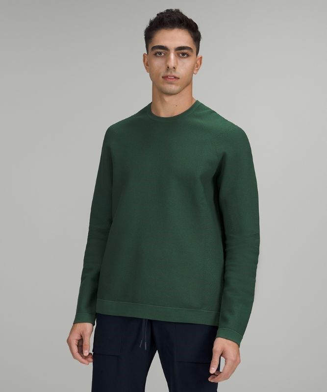 Lululemon AllAround Crewneck Sweater Tröjor Herr Mörkolivgröna Gröna | VNML-14738