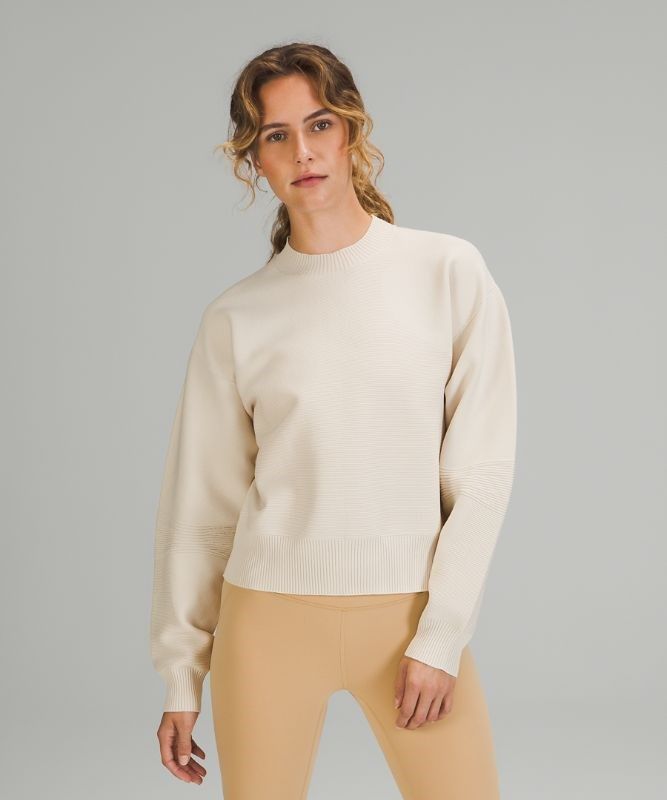 Lululemon AllAround Crewneck Sweater Tröjor Dam Vita | TJUP-96302