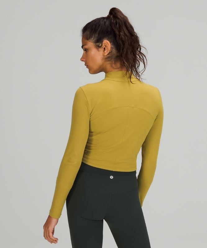 Lululemon All Aligned Mock Neck Long Sleeve Blast Dam Guld | JTDP-76485