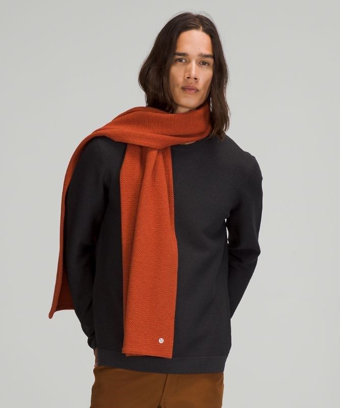Lululemon All Ease Scarf Halsduk Accessories Mörkröda Svarta | RVHA-87469