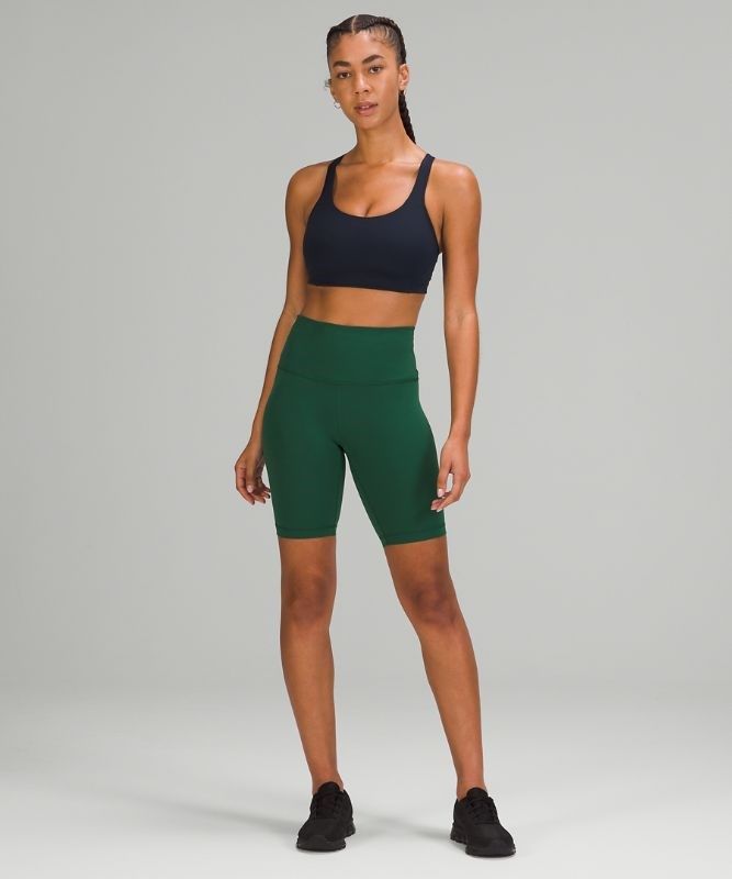 Lululemon All Powered Up Bra Medium Support, A Sport BH Dam Marinblå | RKWV-41972