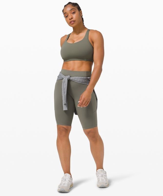 Lululemon All Powered Up Bra Medium Support, A Sport BH Dam Grå Olivgröna | DTUO-02574