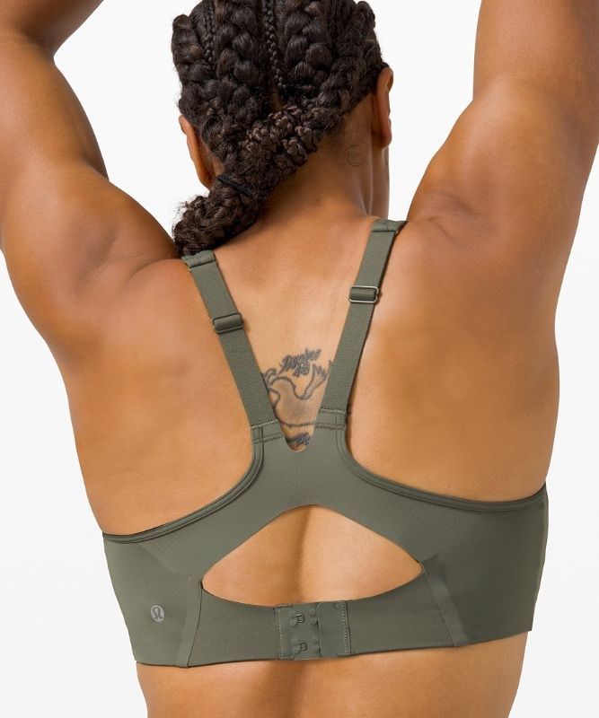 Lululemon All Powered Up Bra Medium Support, A Sport BH Dam Grå Olivgröna | DTUO-02574