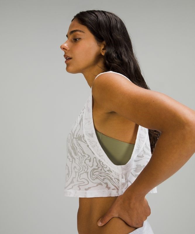 Lululemon All Yours Crop Tank Top Veil Blast Dam Vita | OGWE-61084