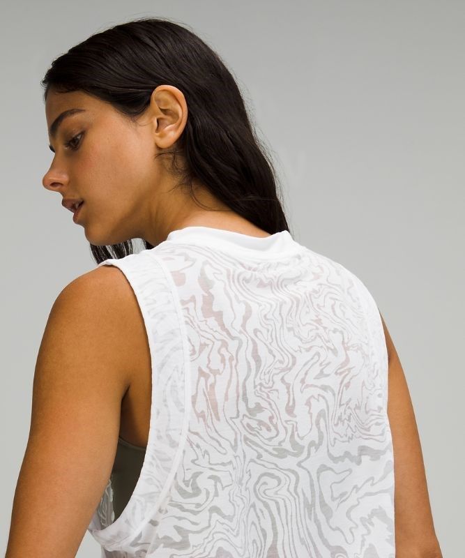 Lululemon All Yours Crop Tank Top Veil Blast Dam Vita | OGWE-61084