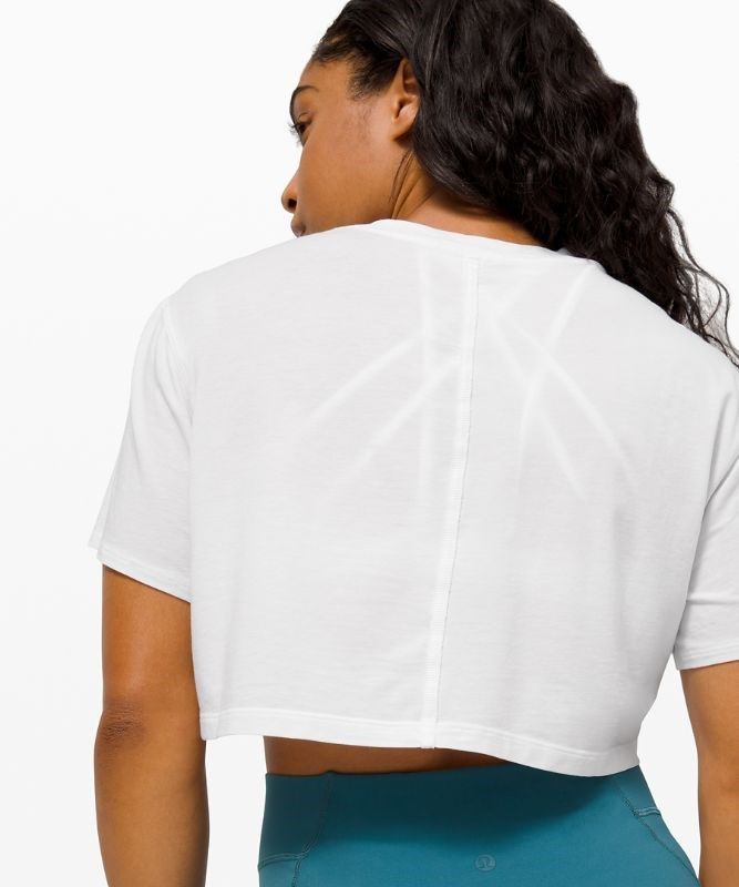 Lululemon All Yours Crop Tee Blast Dam Vita | DAEC-10653