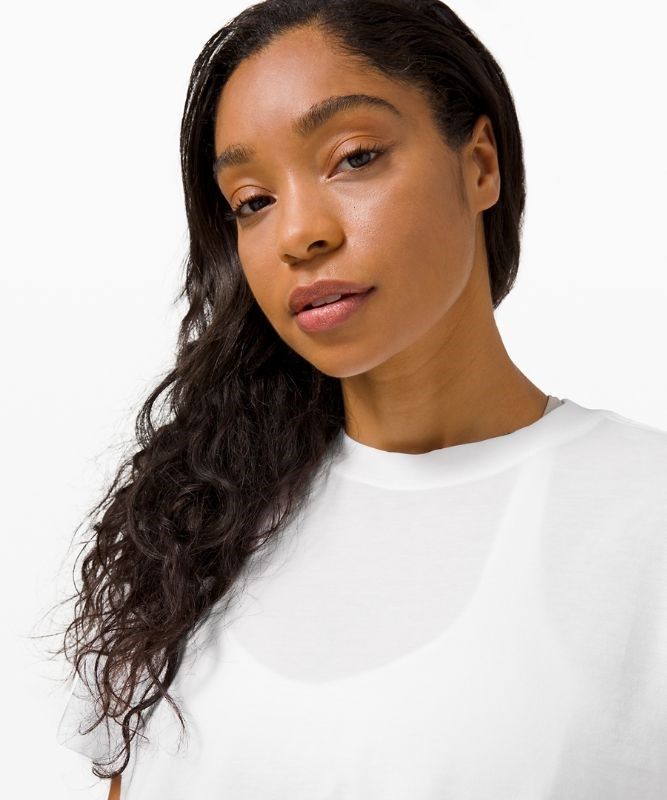 Lululemon All Yours Crop Tee Blast Dam Vita | DAEC-10653