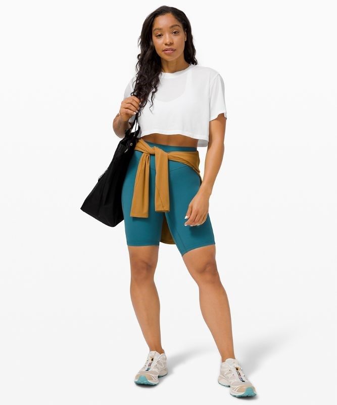 Lululemon All Yours Crop Tee Blast Dam Vita | DAEC-10653