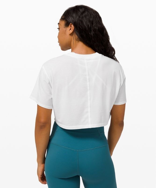 Lululemon All Yours Crop Tee Blast Dam Vita | DAEC-10653