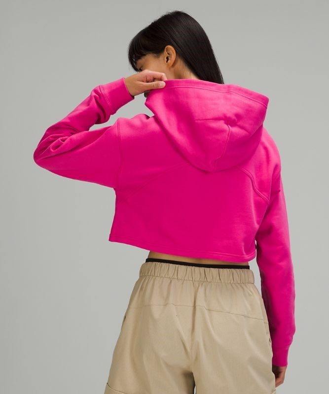 Lululemon All Yours Cropped Hoodie Hoodie Dam Rosa | QFAE-03752