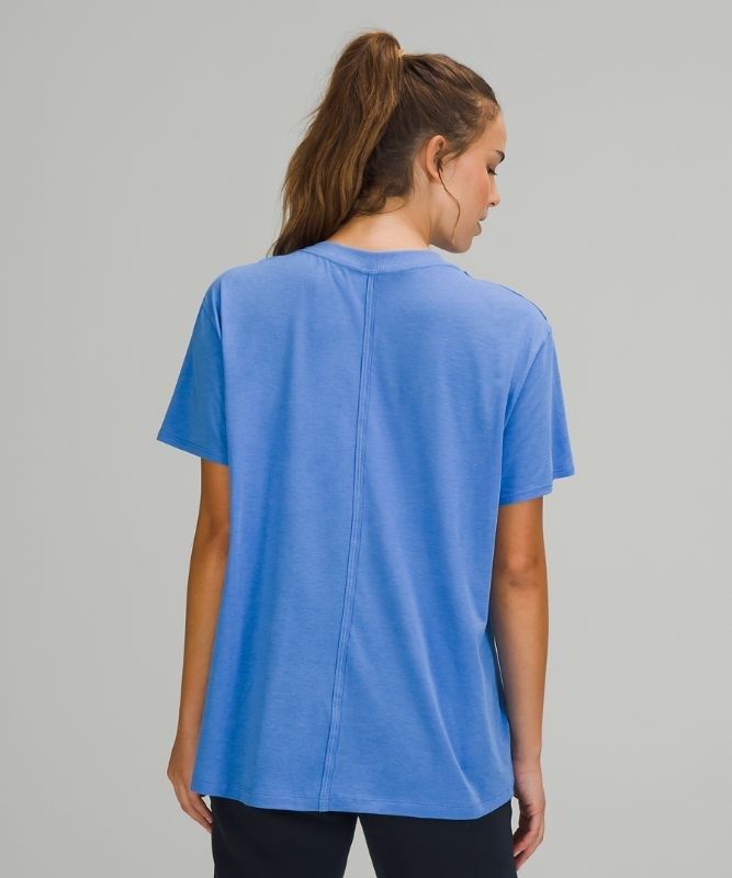 Lululemon All Yours Graphic Short Sleeve T-Shirt Blast Dam Blå | QWHE-49635