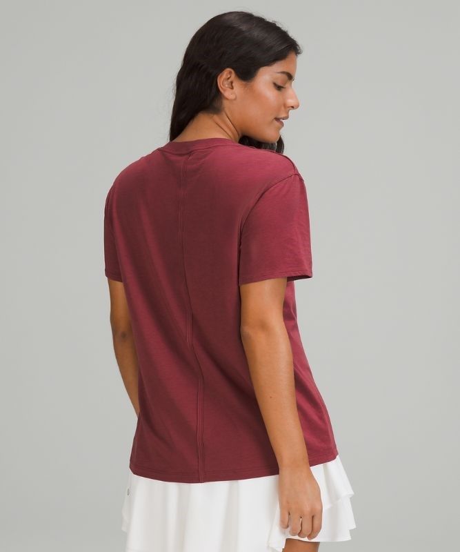 Lululemon All Yours Graphic Short Sleeve T-Shirt Blast Dam Vinröda | HIBG-32547