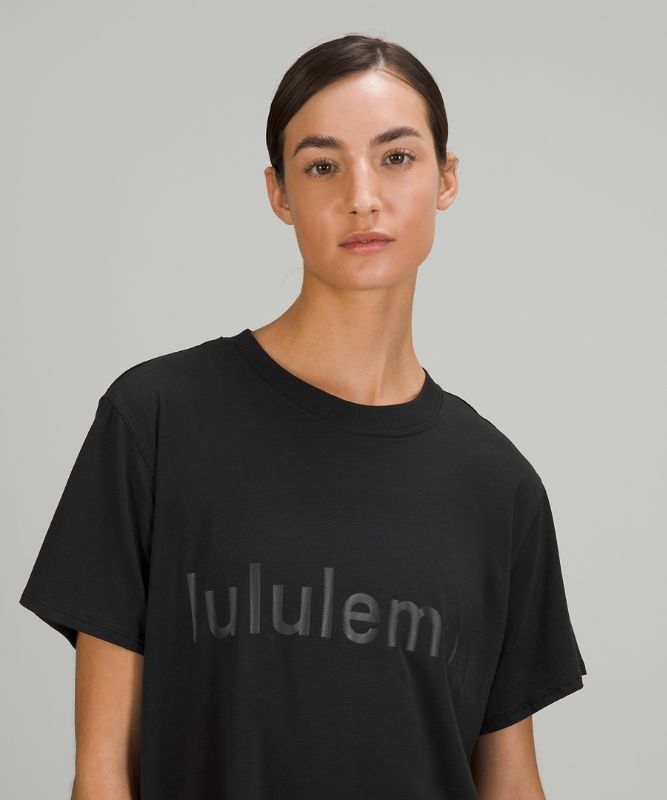 Lululemon All Yours Graphic Short Sleeve T-Shirt Blast Dam Svarta | GCHW-75086