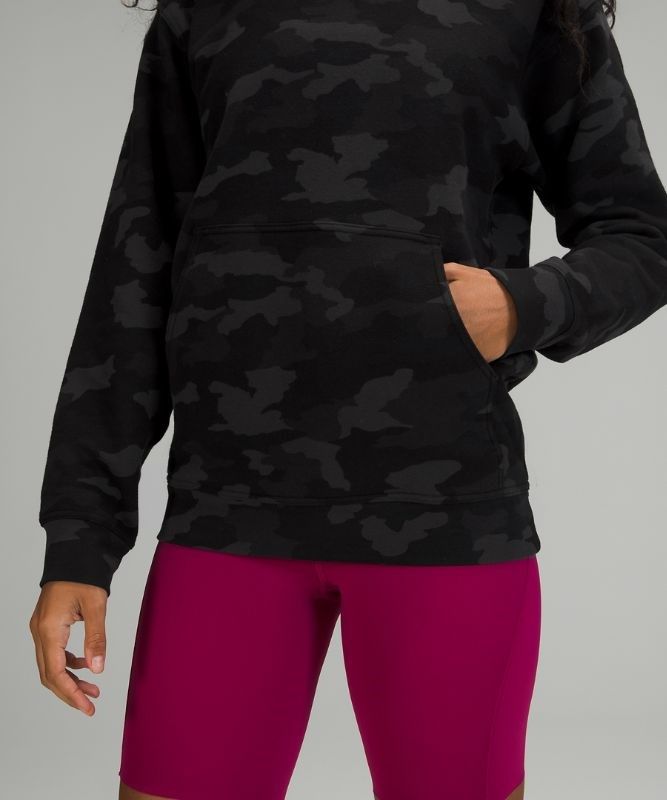 Lululemon All Yours Hoodie French Terry Hoodie Dam Camo Svarta Olika Färger | TLKF-56081