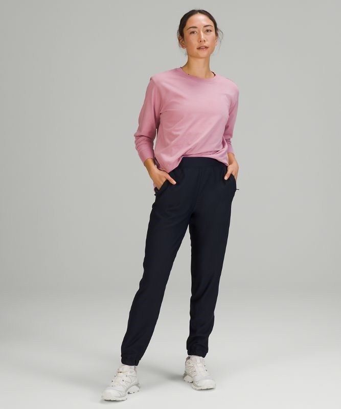 Lululemon All Yours Long Sleeve Shirt Blast Dam Rosa Grå Bruna | BWYF-63472