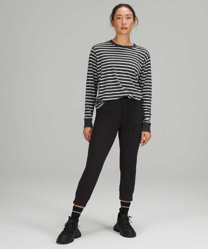 Lululemon All Yours Long Sleeve Shirt Blast Dam Mörkgrå Vita | VFTI-29083