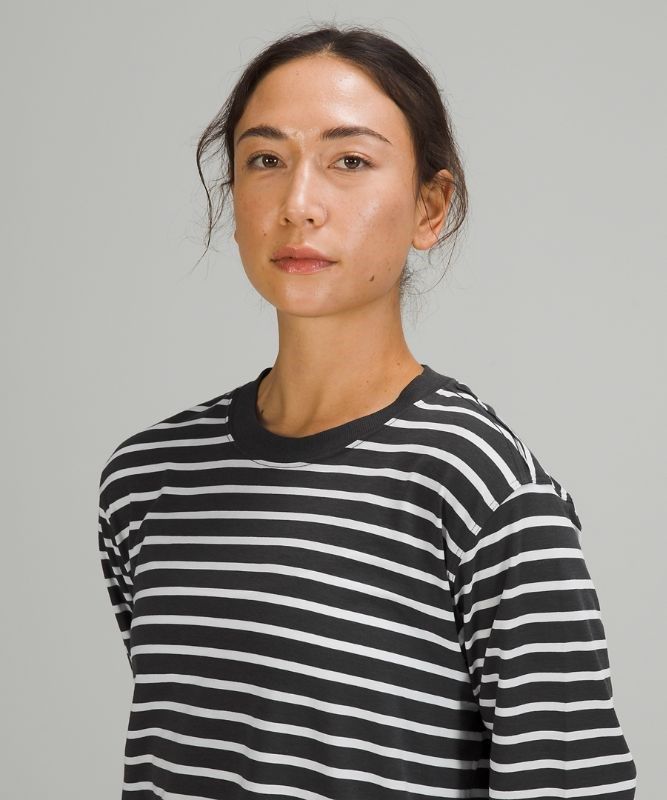 Lululemon All Yours Long Sleeve Shirt Blast Dam Mörkgrå Vita | VFTI-29083