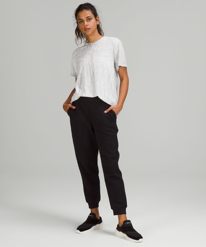 Lululemon All Yours Short Sleeve T-Shirt Vitasea Blast Dam Vita Svarta | OIHT-39145