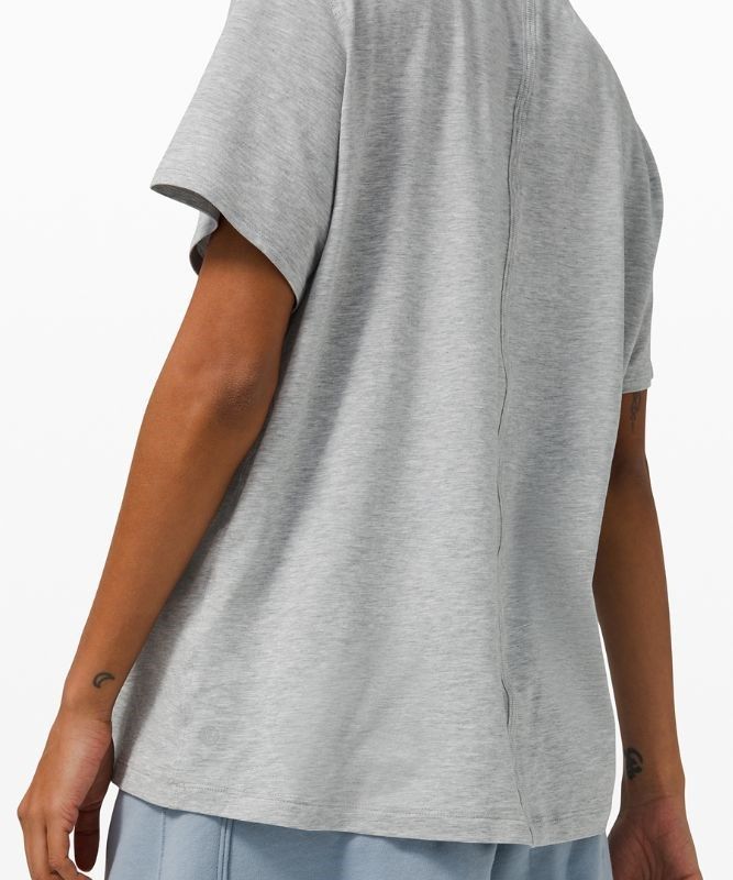Lululemon All Yours Tee Blast Dam Ljusgrå | BLDU-73046