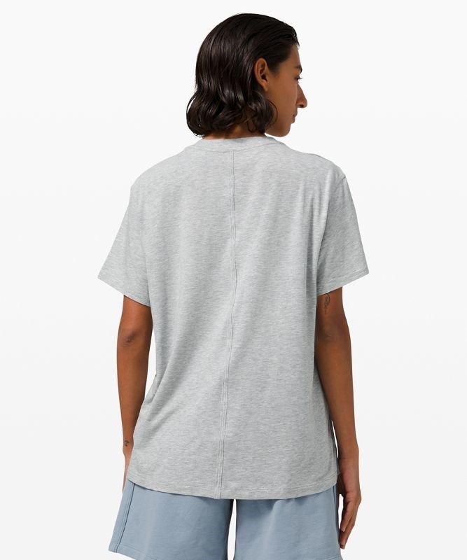 Lululemon All Yours Tee Blast Dam Ljusgrå | BLDU-73046