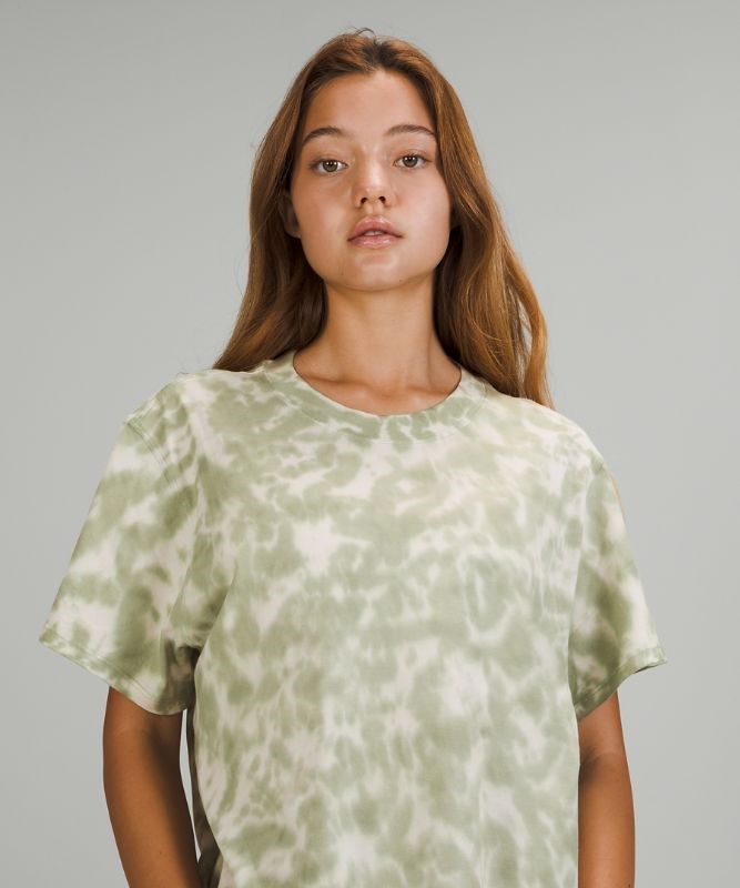 Lululemon All Yours Tee Blast Dam Vita Gröna | LGXW-09142