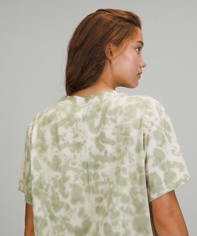 Lululemon All Yours Tee Blast Dam Vita Gröna | LGXW-09142