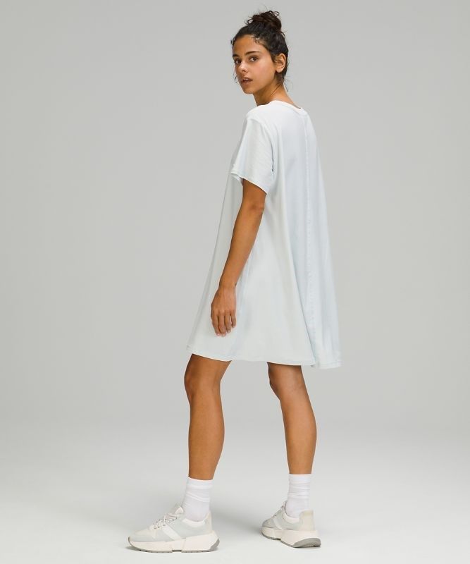 Lululemon All Yours Tee Dress Klänning Dam Ocean Air | SEYM-53267