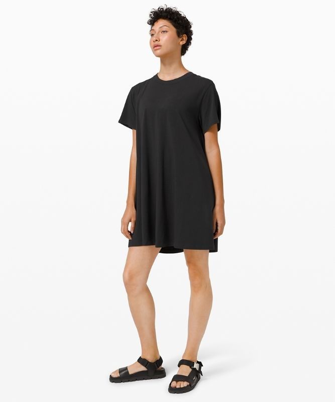 Lululemon All Yours Tee Dress Klänning Dam Svarta | PNXK-65023