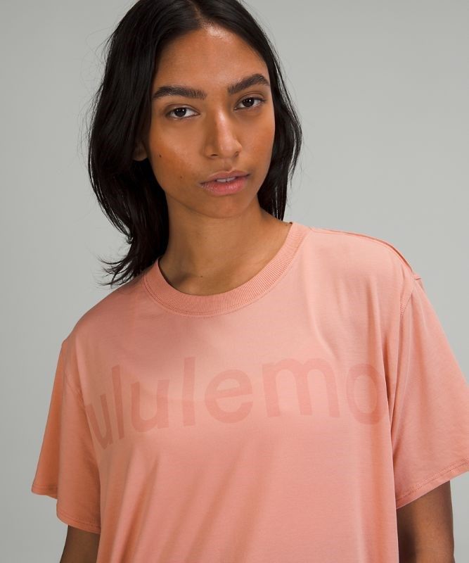 Lululemon All Yours Tee Graphic Blast Dam Rosa | WRKN-61593