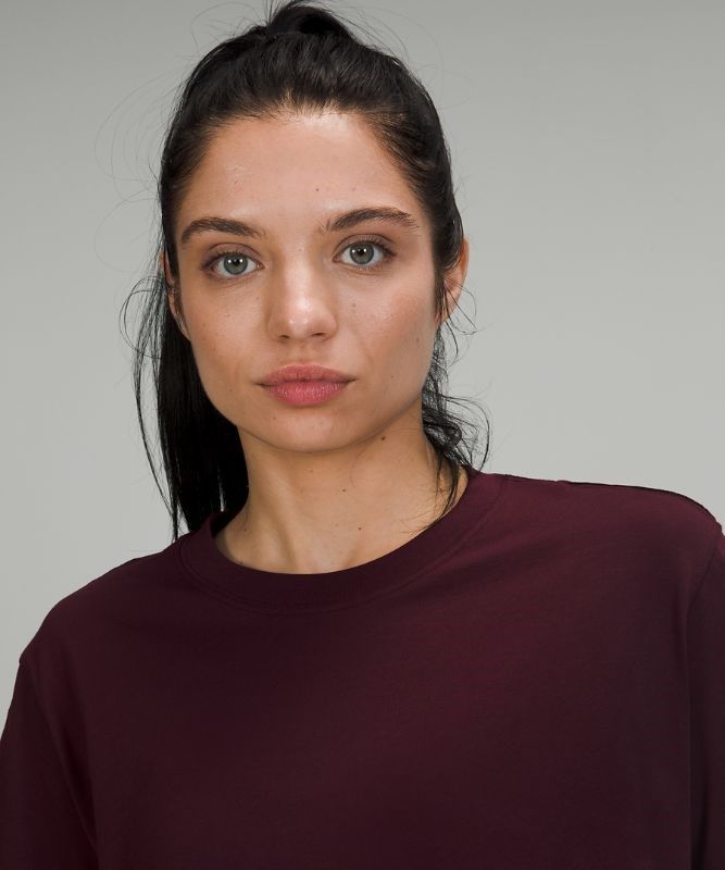 Lululemon All Yours Tee Pima Cotton Blast Dam Cassis | QJWC-50874