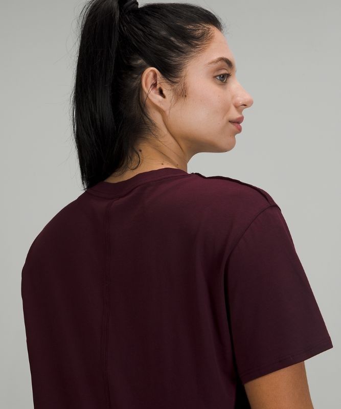 Lululemon All Yours Tee Pima Cotton Blast Dam Cassis | QJWC-50874