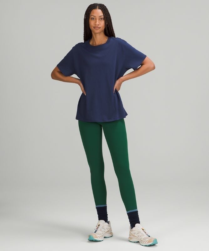 Lululemon All Yours Tee Pima Cotton Blast Dam Night Sea | QHOS-03571