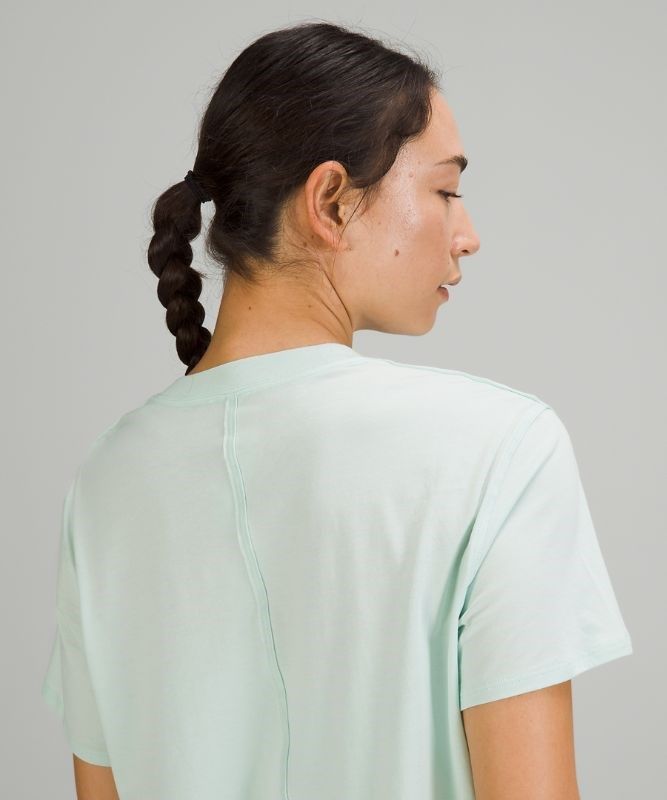 Lululemon All Yours Tee Pima Cotton Blast Dam Mintgröna | OYLE-97214