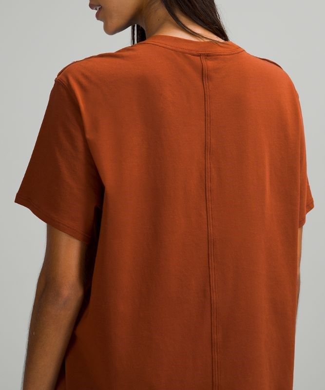 Lululemon All Yours Tee Pima Cotton Blast Dam Bruna | JQOF-76405