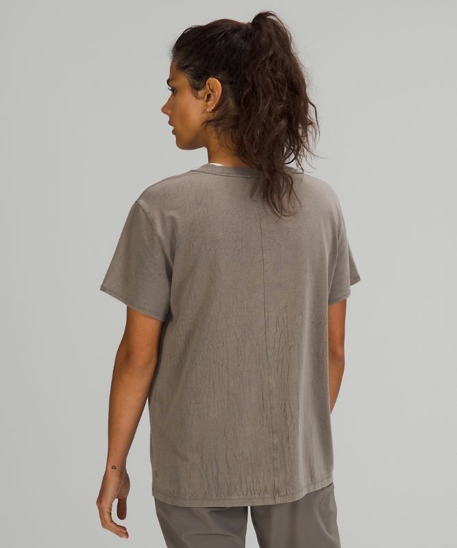 Lululemon All Yours Tee ThreadDye Blast Dam Svarta | QIBD-91803