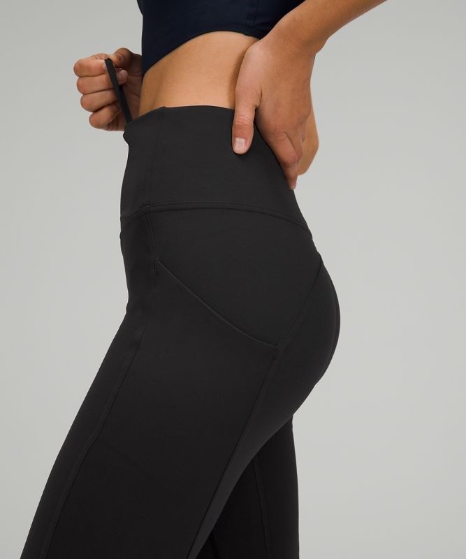 Lululemon All the Right Places High-Rise Drawcord Waist Crop 23 Leggings Dam Svarta | IKMY-82359
