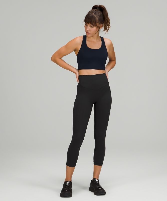 Lululemon All the Right Places High-Rise Drawcord Waist Crop 23 Leggings Dam Svarta | VCKD-71059