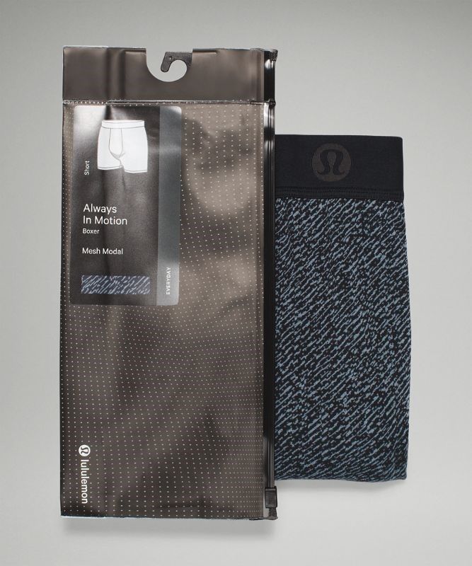 Lululemon Always In Motion Boxer Mesh 5 Underkläder Herr Blå Marinblå | GCSQ-85619