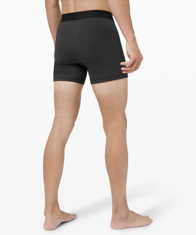 Lululemon Always In Motion Boxer Mesh 5 Underkläder Herr Svarta | CSUO-94370