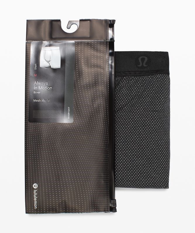 Lululemon Always In Motion Boxer Mesh 5 Underkläder Herr Svarta | CSUO-94370
