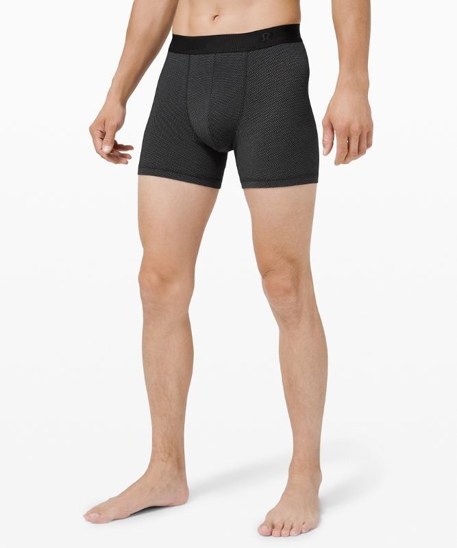 Lululemon Always In Motion Boxer Mesh 5 Underkläder Herr Svarta | CSUO-94370