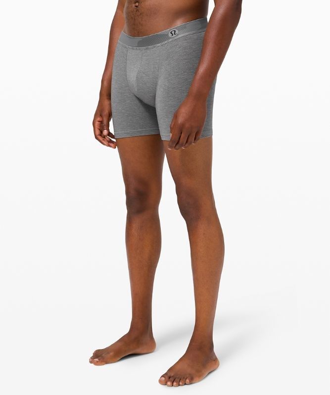 Lululemon Always In Motion Boxer Mesh 5 Underkläder Herr Grå | VLOG-36129