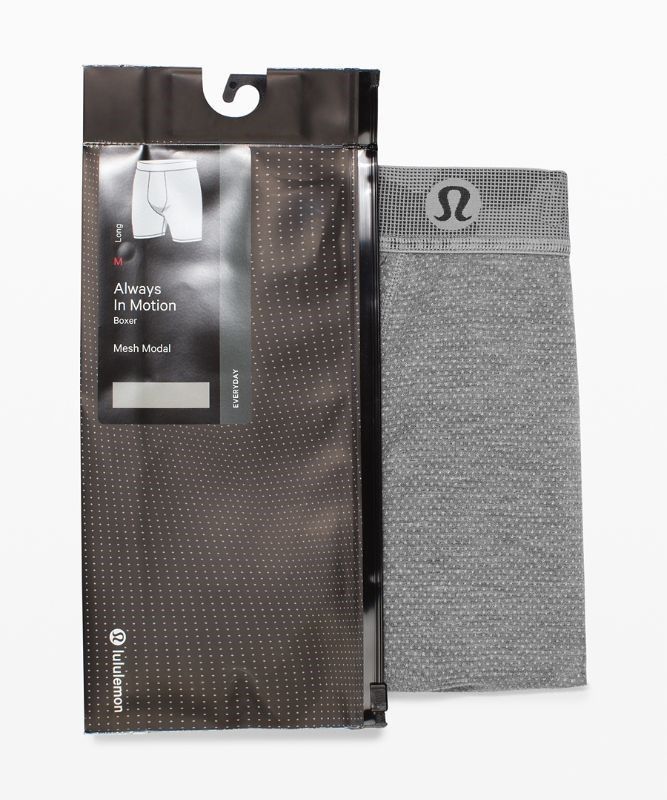 Lululemon Always In Motion Boxer Mesh 7 Underkläder Herr Grå | ZBDW-78012