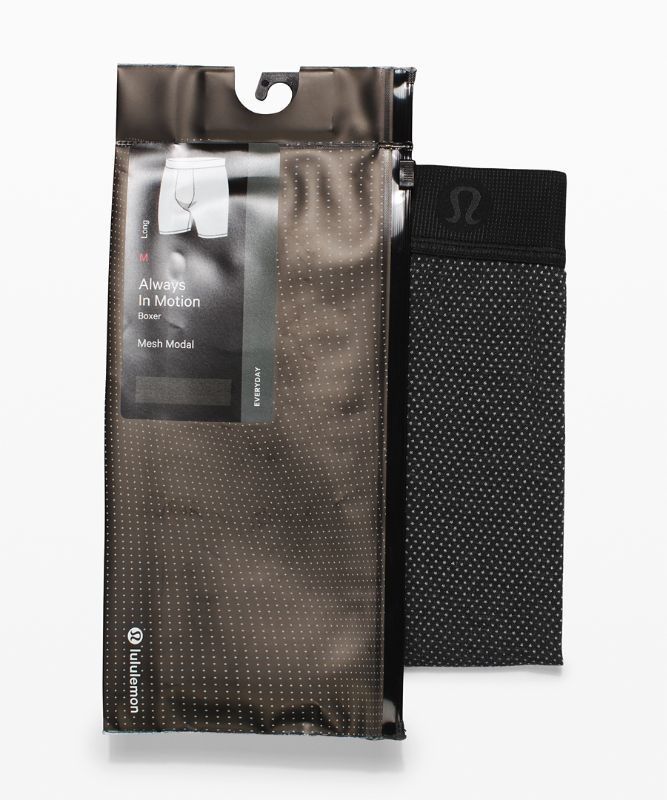 Lululemon Always In Motion Boxer Mesh 7 Underkläder Herr Svarta | DIPW-41098