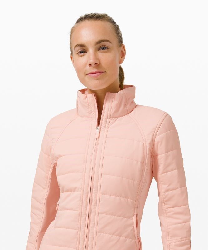 Lululemon Another Mile Jacket Jackor Dam Rosa Vita | AQUZ-14897