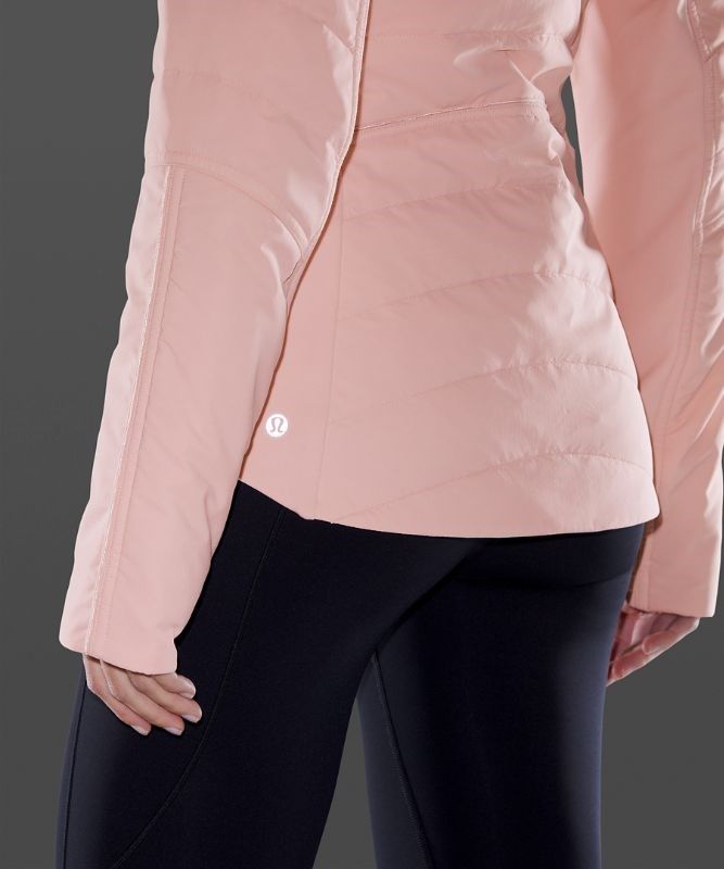 Lululemon Another Mile Jacket Jackor Dam Rosa Vita | AQUZ-14897